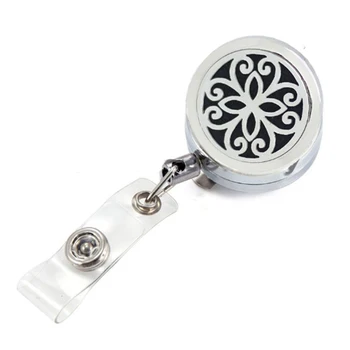 5 PCS Silver Orchid 30mm Perfume Locket Metal Retractable Badge Reel Key ID Card Clip Ring Lanyard With Free Pads
5 PCS Silver Orchid 30mm Perfume Locket Metal Retractable Badge Reel Key ID Card Clip Ring Lanyard With Free Pads