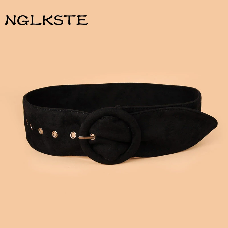 NGLKSTE Autumn and winter ladies belt ring buckle belt all-match garment suede High-quality waist belt Women's belts LBQ086
NGLKSTE Autumn and winter ladies belt ring buckle belt all-match garment suede High-quality waist belt Women's belts LBQ086