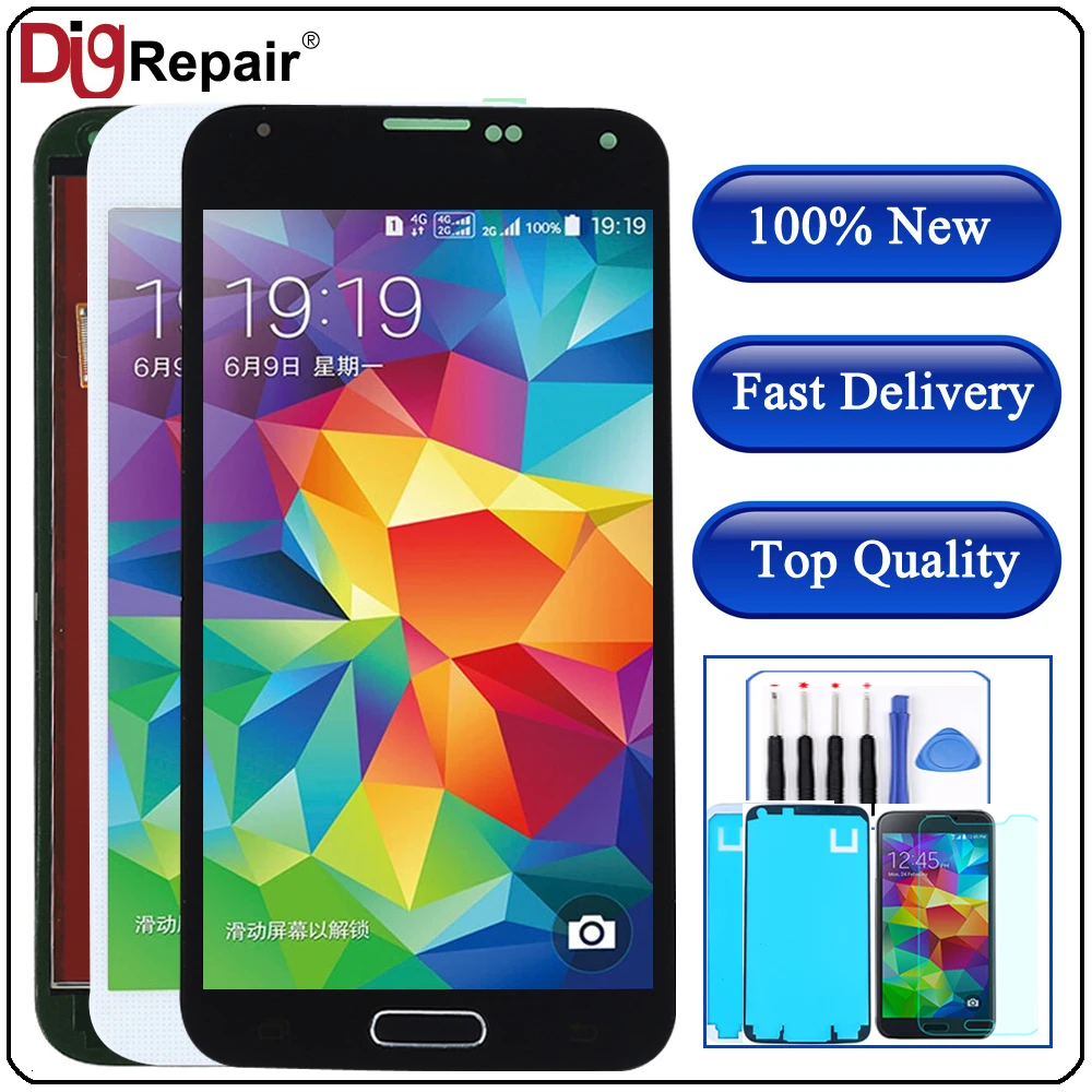 G900F lcd For SAMSUNG Galaxy S5 LCD G900F G900M G900A G900T Display Touch Screen Digitizer for galaxy s5 lcd display Home Button
G900F lcd For SAMSUNG Galaxy S5 LCD G900F G900M G900A G900T Display Touch Screen Digitizer for galaxy s5 lcd display Home Button