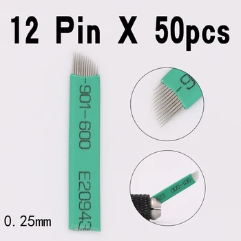 Tattoo Needle 12 Permanent Makeup Needles Eyebrow Microblading Manual Blade 14-Pin Bevel 50Pcs
Tattoo Needle 12 Permanent Makeup Needles Eyebrow Microblading Manual Blade 14-Pin Bevel 50Pcs