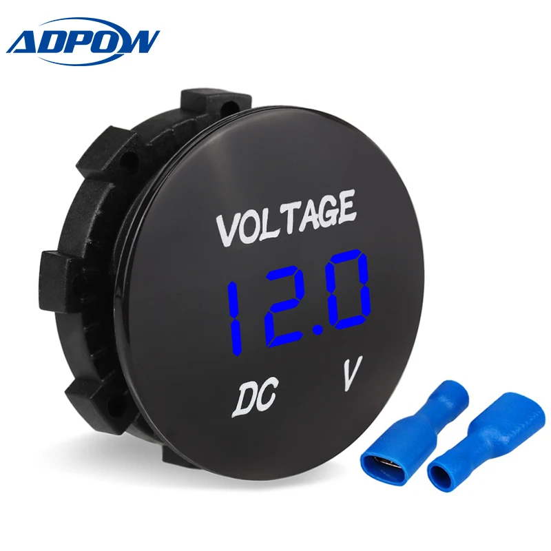 ADPOW Waterproof DC 12V 24V Motorcycle Boat Car Digital Voltmeter Led Display Car Voltage Meter Tester Panel For Truck ATV
ADPOW Waterproof DC 12V 24V Motorcycle Boat Car Digital Voltmeter Led Display Car Voltage Meter Tester Panel For Truck ATV