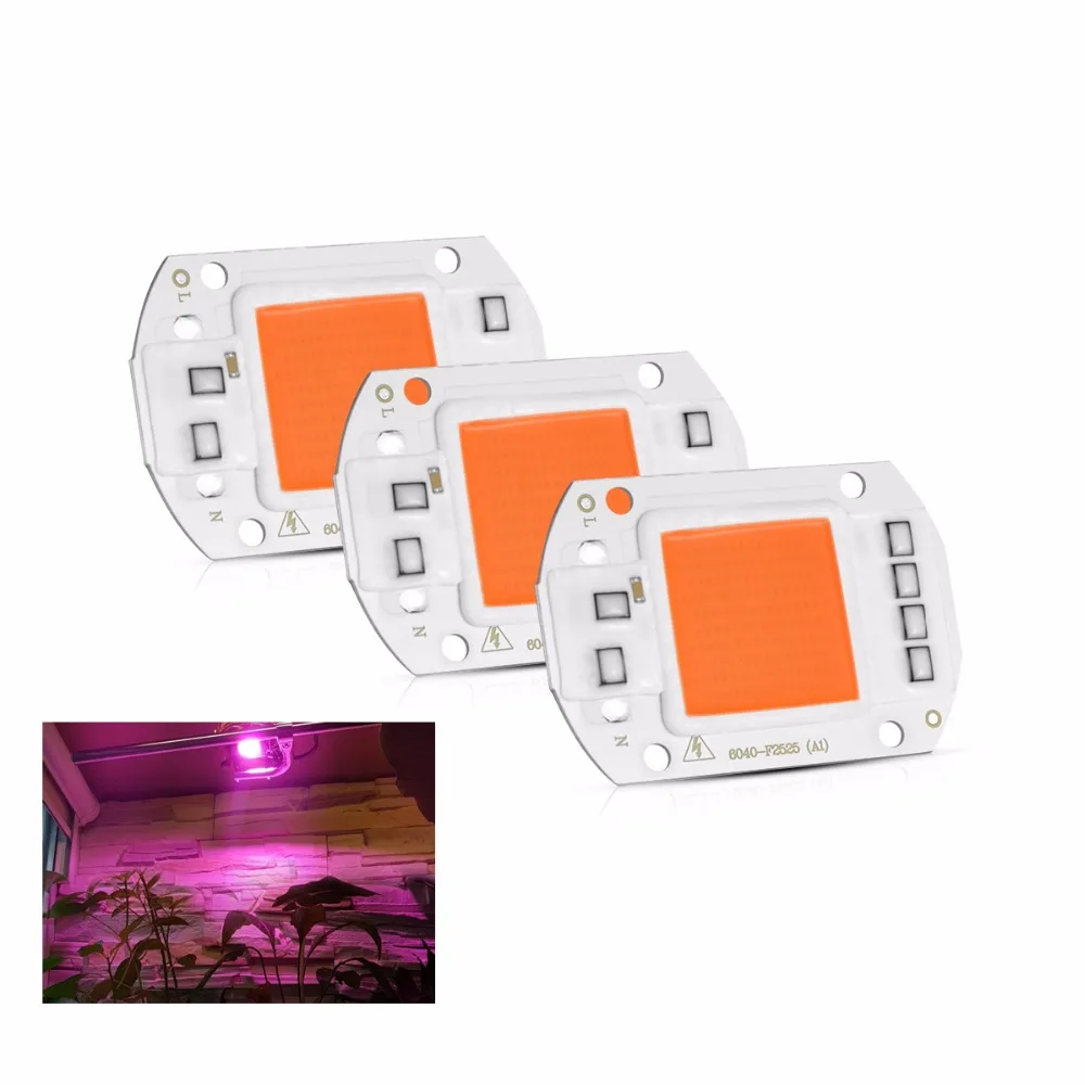 220V LED Grow Light 20W 30W 50W LED plant grow COB Chip 380-840nm Full Spectrum LED Diode for indoor Hydroponics led grow light
220V LED Grow Light 20W 30W 50W LED plant grow COB Chip 380-840nm Full Spectrum LED Diode for indoor Hydroponics led grow light