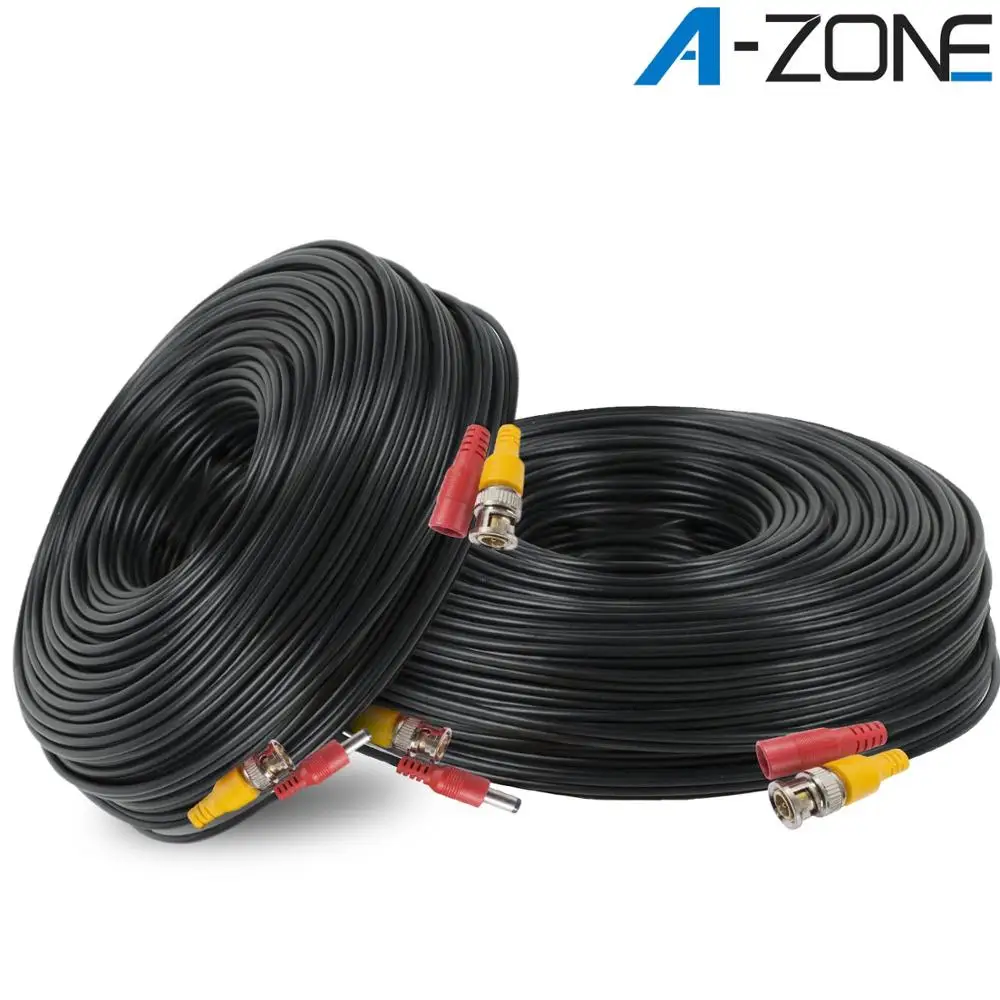 A-ZONE 2 Pcs/Pack 100ft 30m CCTV Camera Recorder Video Cables DC Power Security Surveillance Camera Coaxial Cable BNC Cable
A-ZONE 2 Pcs/Pack 100ft 30m CCTV Camera Recorder Video Cables DC Power Security Surveillance Camera Coaxial Cable BNC Cable