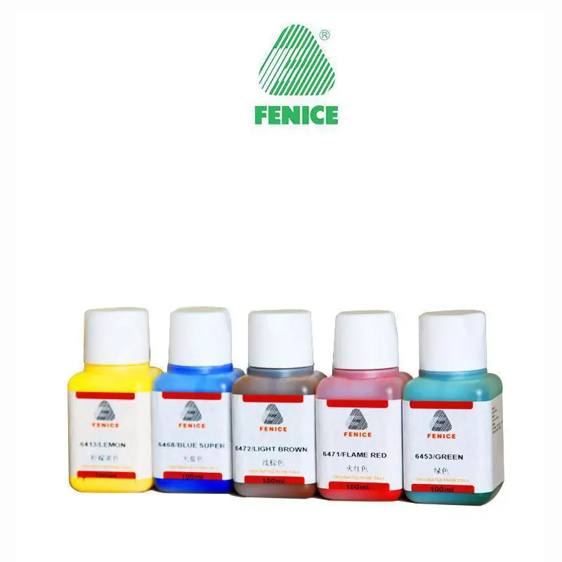 FENICE Italy Imported leather Edge Oil 100ml 18 colors Waterborne Sealant Cold proof High grade sealing paint dye Bright Matte
FENICE Italy Imported leather Edge Oil 100ml 18 colors Waterborne Sealant Cold proof High grade sealing paint dye Bright Matte