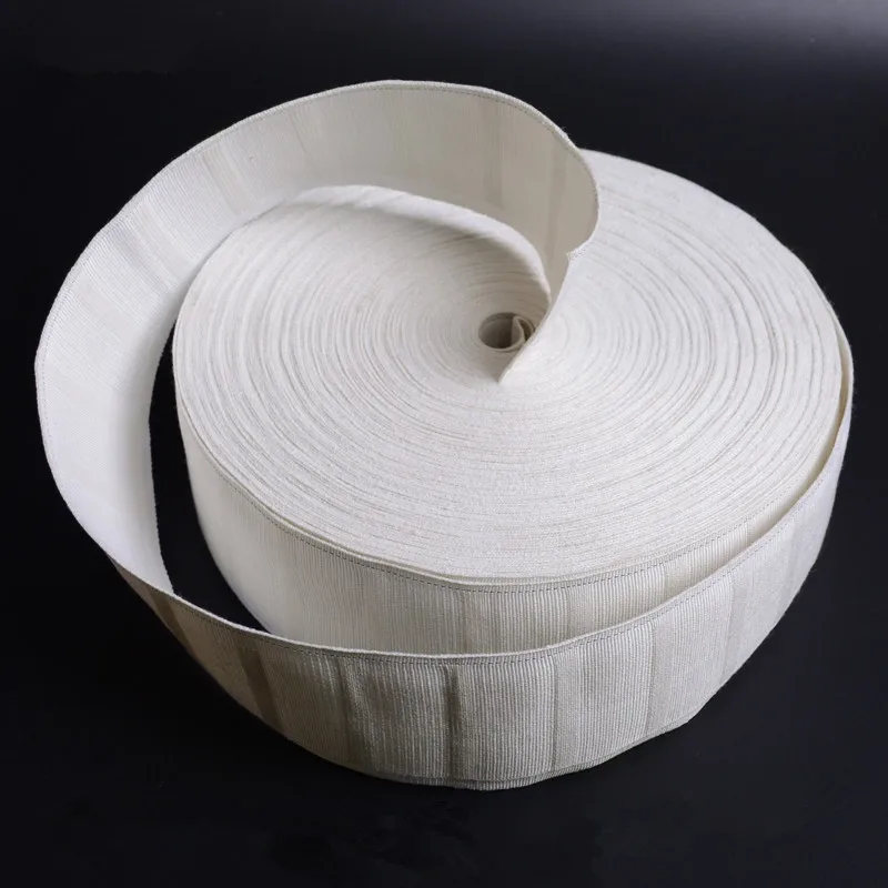 

45M/lot White Cotton/Polyester Woven Thicken Curtain Tape For Hooks Belt Ribbon Curtain Accessories Drapery DIY Sew Sunscreen