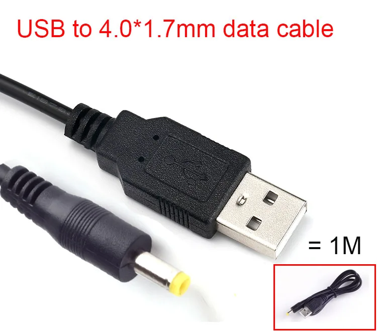 DC Power Plug USB Convert To 4.0*1.7mm/DC 4.0x1.7 White Black L Shape Right Angle Jack With Cord Connector Cable
DC Power Plug USB Convert To 4.0*1.7mm/DC 4.0x1.7 White Black L Shape Right Angle Jack With Cord Connector Cable