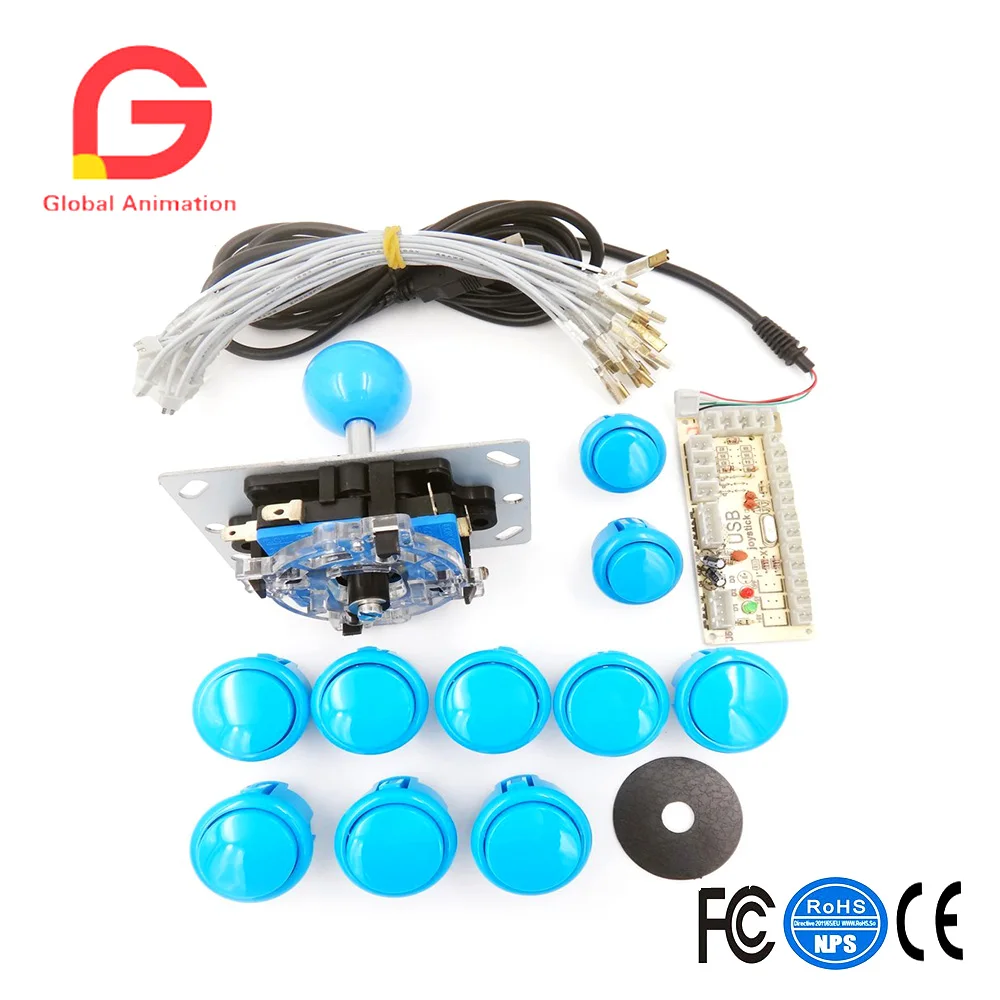 1 Pc Joystick 8pcs 30mm Button 2 Pcs 24mm Button 1 Pc Zero Delay USB Encoder Control Board Copy Sanwa High Quality DIY Kit
1 Pc Joystick 8pcs 30mm Button 2 Pcs 24mm Button 1 Pc Zero Delay USB Encoder Control Board Copy Sanwa High Quality DIY Kit