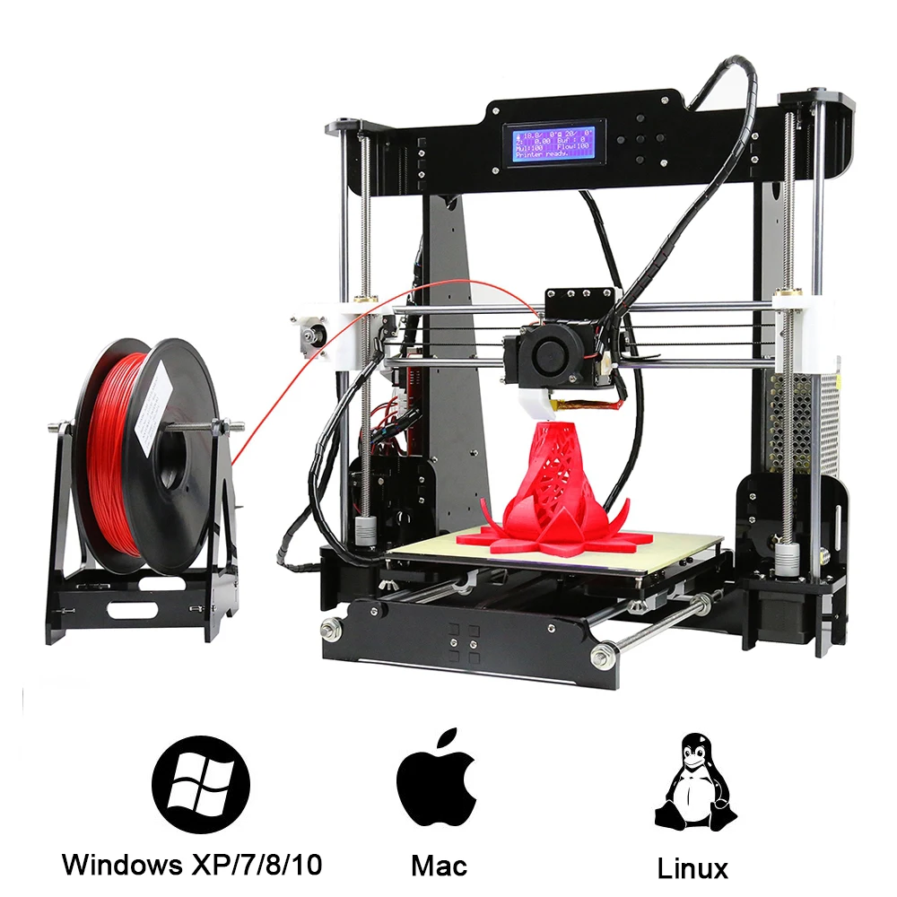 Anet A8 High Precision 3D Printer Kit 220 x 220 x 240mm 100mm/S High Accuracy DIY 3D Desktop Printer Support ABS/PLA/wood/PVA/PP
Anet A8 High Precision 3D Printer Kit 220 x 220 x 240mm 100mm/S High Accuracy DIY 3D Desktop Printer Support ABS/PLA/wood/PVA/PP