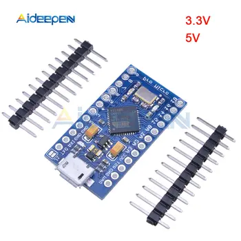 Pro Micro ATmega32U4 3.3/5V 8/16MHz Replace ATmega328 For arduino Pro Mini With 2 Row Pin Header For Leonardo Mini Usb Interface
Pro Micro ATmega32U4 3.3/5V 8/16MHz Replace ATmega328 For arduino Pro Mini With 2 Row Pin Header For Leonardo Mini Usb Interface