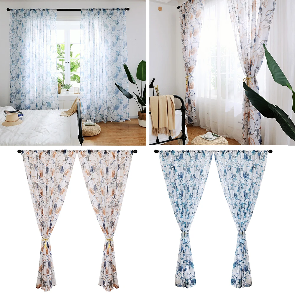 DIDIHOU Sheer Curtain Chinese Ink Leaves Printed Tulle Door Window Curtains For Balcony Kitchen Kids Room Living Room Bedroom
DIDIHOU Sheer Curtain Chinese Ink Leaves Printed Tulle Door Window Curtains For Balcony Kitchen Kids Room Living Room Bedroom