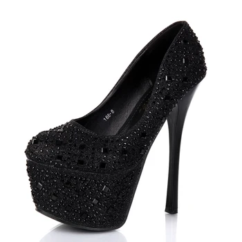 Sexy Europe and America nightclub single shoes rhinestone stiletto waterproof platform round head women's highheel wedding shoe
Sexy Europe and America nightclub single shoes rhinestone stiletto waterproof platform round head women's highheel wedding shoe