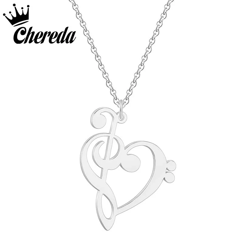 Chereda Stainless Steel Hollow Note Shape Necklace 3Color Simple Women Necklaces Birthday Party Fine Jewelry Accessories
Chereda Stainless Steel Hollow Note Shape Necklace 3Color Simple Women Necklaces Birthday Party Fine Jewelry Accessories