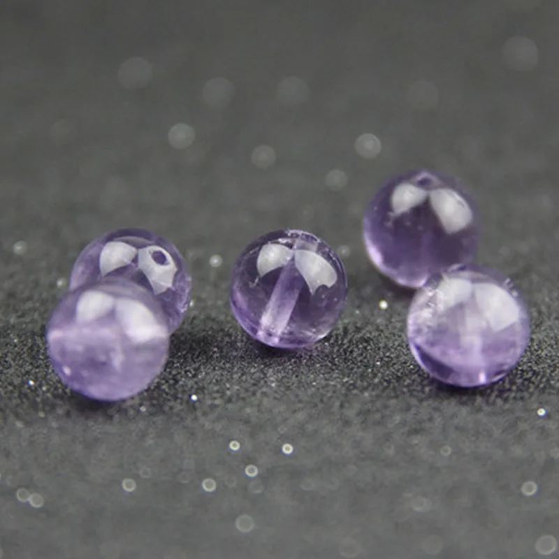 3pcs 4mm/5mm/6mm/8mm/10mm Round Natural Crystal Purple Beads For Necklace Bracelet Jewelry Making DIY Craft 
3pcs 4mm/5mm/6mm/8mm/10mm Round Natural Crystal Purple Beads For Necklace Bracelet Jewelry Making DIY Craft