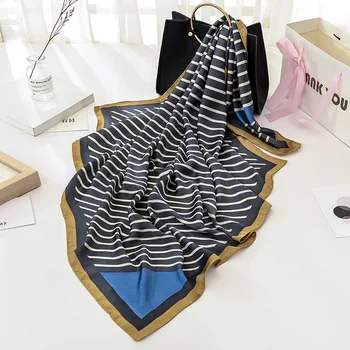 Hot Sale Scarf 100% Silk Feeling Shawl Scarf Foulard Print Square Head Scarves Hijab Wraps 2017 NEW 90x90cm
Hot Sale Scarf 100% Silk Feeling Shawl Scarf Foulard Print Square Head Scarves Hijab Wraps 2017 NEW 90x90cm