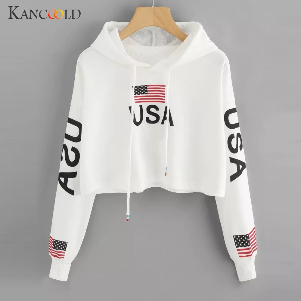 KANCOOLD Top Sweatshirts Women Casual Drop Shoulder American Flag Print Hoodie Sweatshirt Top fashion sweatshirt women 2018DEC6 
KANCOOLD Top Sweatshirts Women Casual Drop Shoulder American Flag Print Hoodie Sweatshirt Top fashion sweatshirt women 2018DEC6
