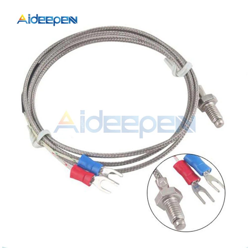 3.3ft K Type Thermocouple Temperature Controller Thermometer 0-800C Sensor Probe 1M Cable 6mm Thread
3.3ft K Type Thermocouple Temperature Controller Thermometer 0-800C Sensor Probe 1M Cable 6mm Thread