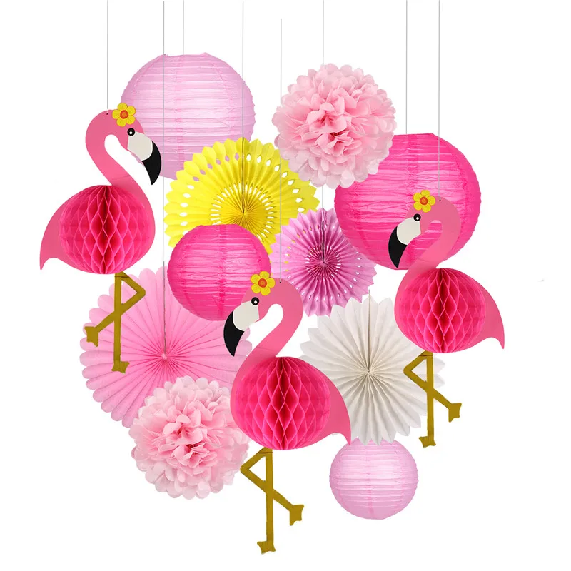Zilue 15pcs/Set Pink Flamingo Party Honeycomb Decoration Tissue Paper Pom Poms Flowers Paper Fan for Hawaiian Summer Beach Luau
Zilue 15pcs/Set Pink Flamingo Party Honeycomb Decoration Tissue Paper Pom Poms Flowers Paper Fan for Hawaiian Summer Beach Luau