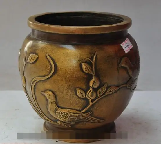 S01178 Chinese Dynasty palace Bronze Crane Hok bird statue Bottle Pot Jar Tanks Crock
S01178 Chinese Dynasty palace Bronze Crane Hok bird statue Bottle Pot Jar Tanks Crock