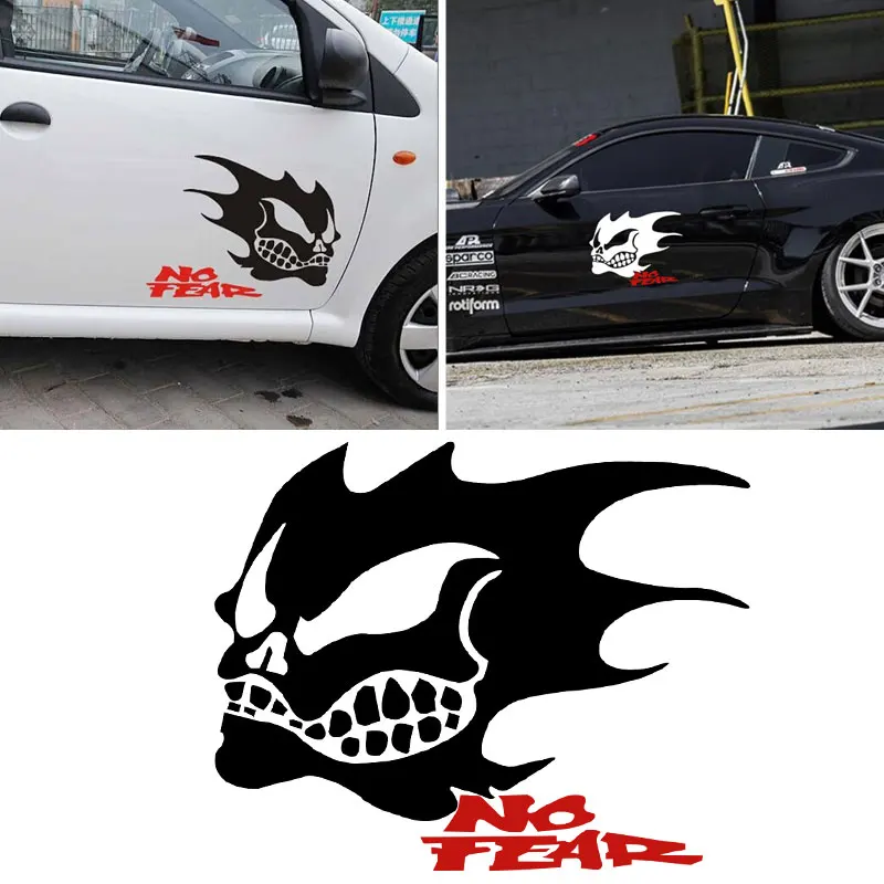Skull No Fear Car Stickers Motorcycle Decals Car Accessories for BMW Audi Honda Nissan Jeep Toyota Buick Mazda Lexus Ford Lada
Skull No Fear Car Stickers Motorcycle Decals Car Accessories for BMW Audi Honda Nissan Jeep Toyota Buick Mazda Lexus Ford Lada