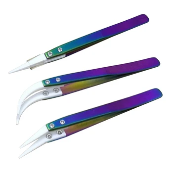 1pc Rainbow Anti-acid Ceramic Tipped Stainless Steel Tweezer Fine Pointed Tips With Heat Resistance 130x10mm Vape Accesspries
1pc Rainbow Anti-acid Ceramic Tipped Stainless Steel Tweezer Fine Pointed Tips With Heat Resistance 130x10mm Vape Accesspries