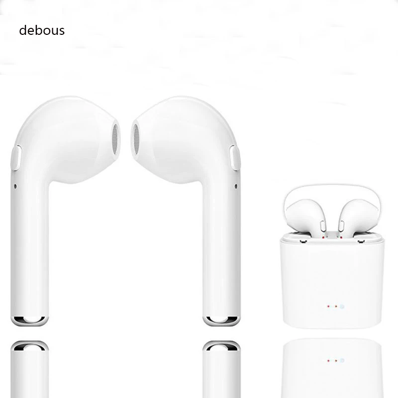 Фото Дебетовые беспроводные наушники для iPhone X 8 8Plus Bluetooth 4 1 аудио стерео Samsung S9 Xiaomi