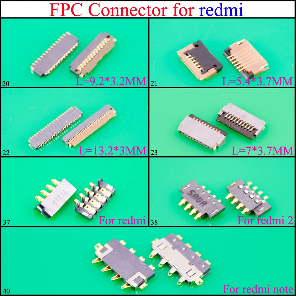 LCD Display / Touch Screen Digitizer FPC Plug Connector for Motherboard Mainboard Repair for xiaomi for hongmi redmi 2/ note
LCD Display / Touch Screen Digitizer FPC Plug Connector for Motherboard Mainboard Repair for xiaomi for hongmi redmi 2/ note
