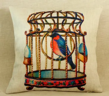 45x45cm Vintage Cotton Linen Chevron Cushion Cover Vintage Bird Cage Pillow Case Home Decorative Textile
45x45cm Vintage Cotton Linen Chevron Cushion Cover Vintage Bird Cage Pillow Case Home Decorative Textile