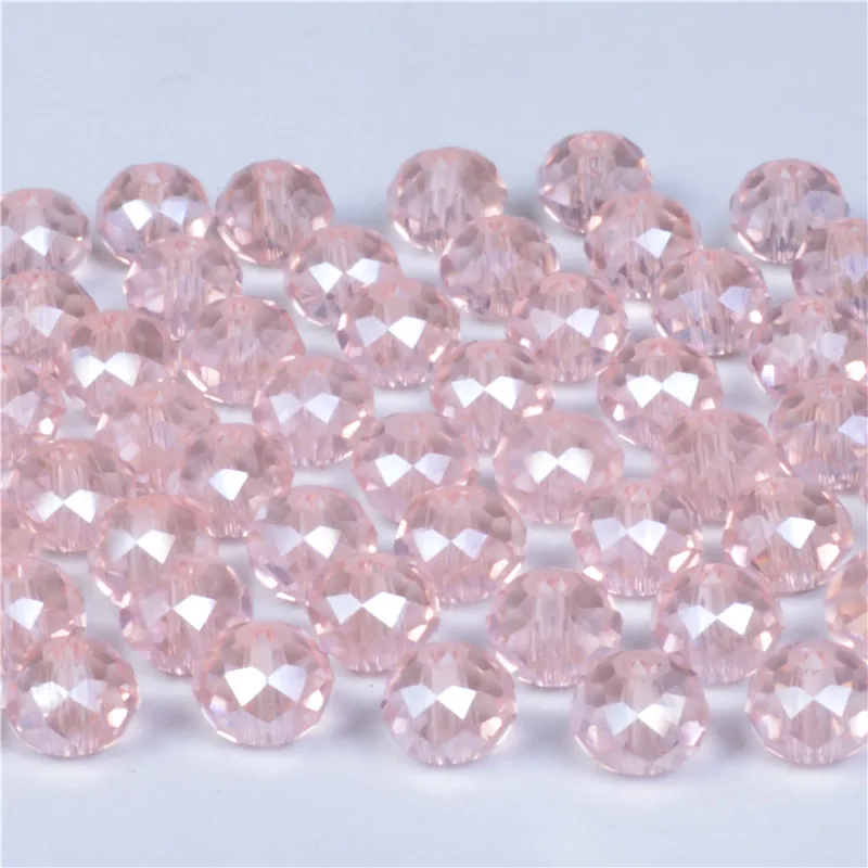 4 6 8mm Pink AB Czech Facet Rondelle Glass Beads Jewelry Making DIY Crystal Spacer Beads for Bracelets Loose Bead Wholesale
4 6 8mm Pink AB Czech Facet Rondelle Glass Beads Jewelry Making DIY Crystal Spacer Beads for Bracelets Loose Bead Wholesale