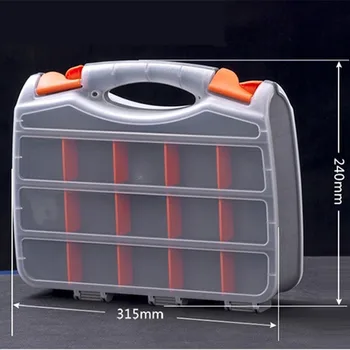 Plastic transparent cover hardware storage box combined part box of double side hand box
Plastic transparent cover hardware storage box combined part box of double side hand box