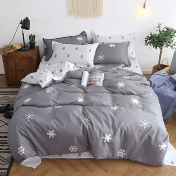 Fresh Style Snow Love Printing Four-Piece Polyester Bedding Set Quilt Cover Bed Sheet 2 Pillowcases Flower King/Queen Size
Fresh Style Snow Love Printing Four-Piece Polyester Bedding Set Quilt Cover Bed Sheet 2 Pillowcases Flower King/Queen Size
