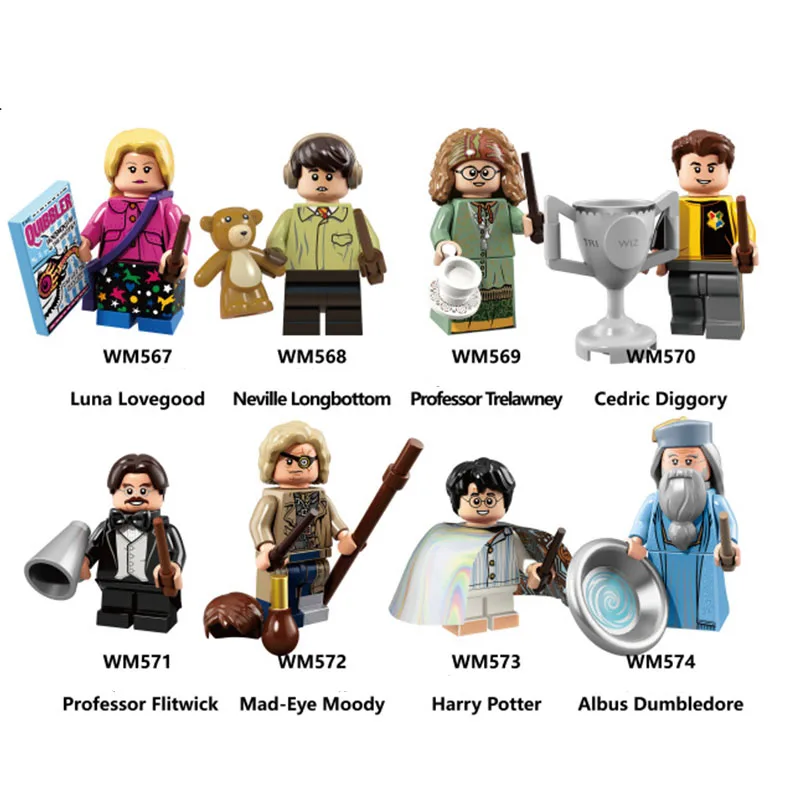 Single Sale LegoINGlys Harry Potter Series Luna Nevile Longbottom Trelawney Cedric Diggory Building Blocks Bricks Children Toys
Single Sale LegoINGlys Harry Potter Series Luna Nevile Longbottom Trelawney Cedric Diggory Building Blocks Bricks Children Toys