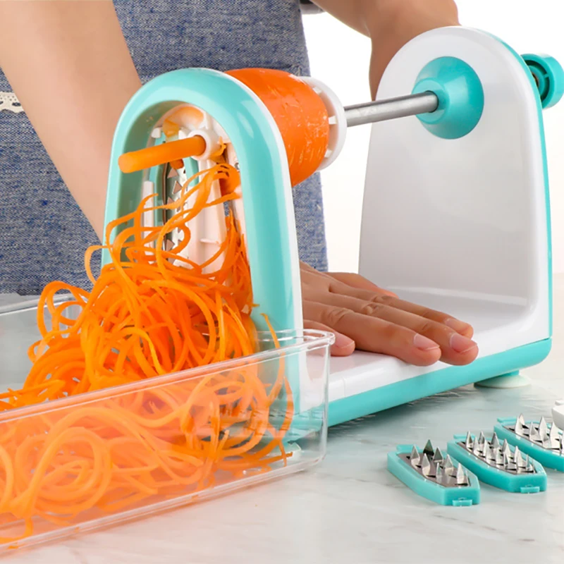 Manual Spiralizer Vegetables Slicer Stainless Steel Vegetable Cutter Shredder Zucchini Fruit Maker Spaghetti Making Tools
Manual Spiralizer Vegetables Slicer Stainless Steel Vegetable Cutter Shredder Zucchini Fruit Maker Spaghetti Making Tools