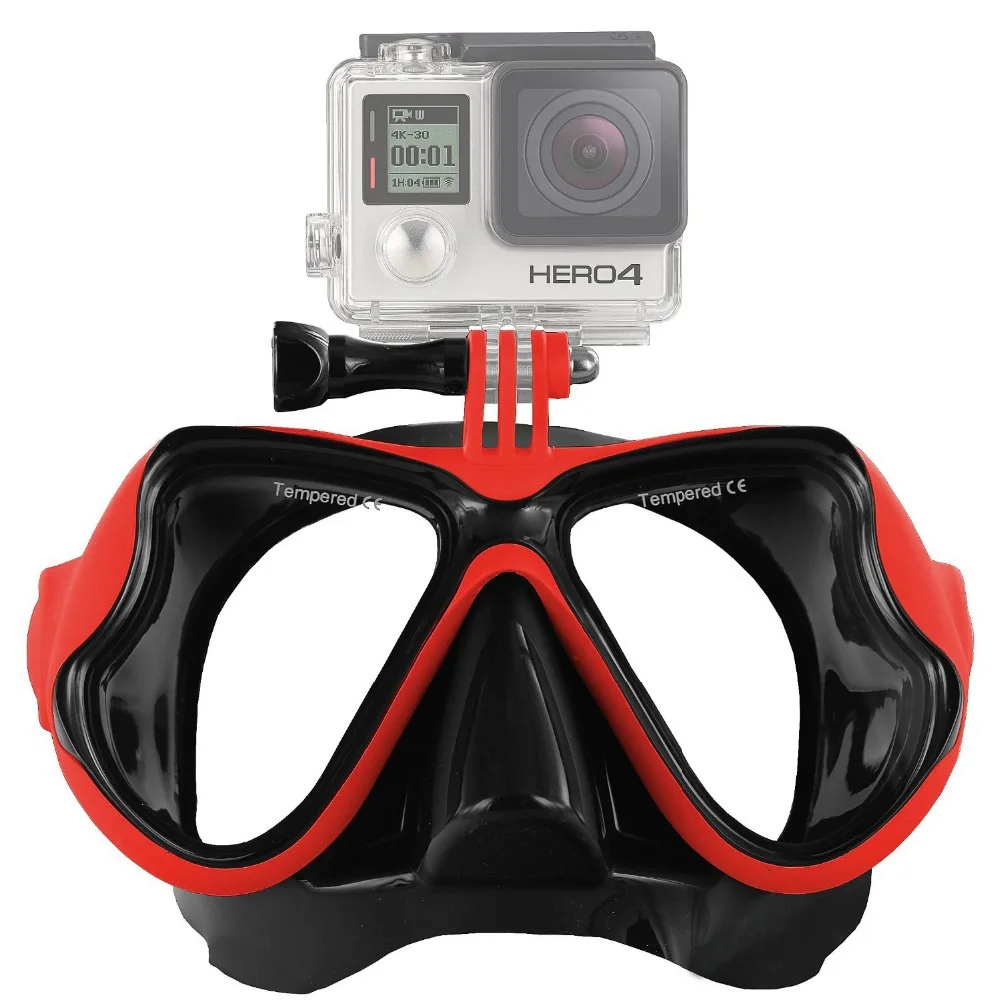 Очки для ныряния с аквалангом маска плавания Gopro Go Pro Hero 5 4 3 + Xiaomi Yi 2 SJCAM SJ4000 SJ5000