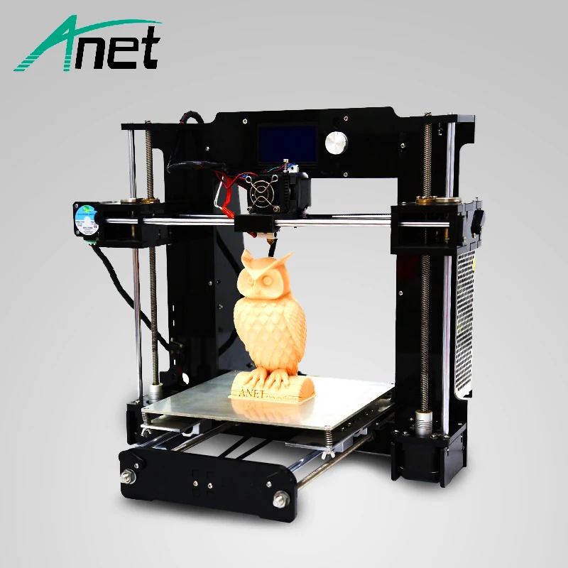 

Easy Assembly DIY Anet A6 3D Printer Prusa i3 Reprap 16GB SD Card 12864 Screen Aluminum Hot Bed 0.4mm Nozzle Ship From Moscow