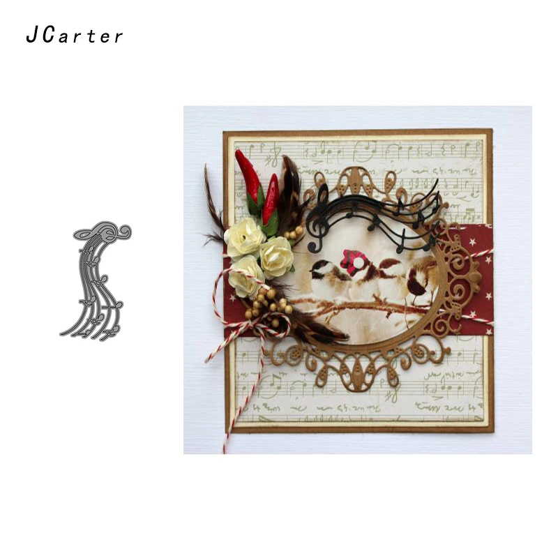 JCarter Striped Music Note Metal Cutting Dies for Scrapbooking DIY Album Embossing Folder Cards Maker Photo Template Stencil
JCarter Striped Music Note Metal Cutting Dies for Scrapbooking DIY Album Embossing Folder Cards Maker Photo Template Stencil
