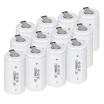 Ru Warehouse 12Pieces Anmas Power 1.2V 1300mAh Ni-CD Sub C SC Battery White with Tab Rechargeable Batteries
Ru Warehouse 12Pieces Anmas Power 1.2V 1300mAh Ni-CD Sub C SC Battery White with Tab Rechargeable Batteries