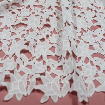 2Yards High End White African Lace Fabric Blue Leaves Embroidery Cord Lace Guipure Lace Fabrics For Women Nigerian Wedding Dress
2Yards High End White African Lace Fabric Blue Leaves Embroidery Cord Lace Guipure Lace Fabrics For Women Nigerian Wedding Dress