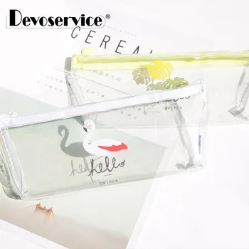 1Pc Cartoon Pen Bag Transparent Flamingo Gel Waterproof Pencil Bag Storage Bag Stationery School Pencil Cases Material Escolar
1Pc Cartoon Pen Bag Transparent Flamingo Gel Waterproof Pencil Bag Storage Bag Stationery School Pencil Cases Material Escolar