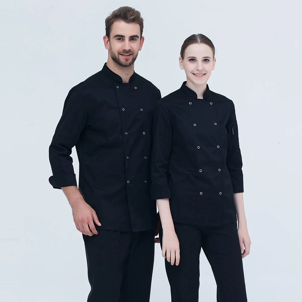 6 Colors M-3XL 2018 New Hot High Quality Chef Uniform Long-sleeve Double Breasted Kitchen Bakery Restaurant Workwear Chef Jacket
6 Colors M-3XL 2018 New Hot High Quality Chef Uniform Long-sleeve Double Breasted Kitchen Bakery Restaurant Workwear Chef Jacket
