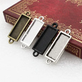 Fit 10*25mm both loop Rectangle Antique Silver/bronze Silver Glass/Cabochon Frame Bezel Settings Contectors Tray blank 10pcs/lot
Fit 10*25mm both loop Rectangle Antique Silver/bronze Silver Glass/Cabochon Frame Bezel Settings Contectors Tray blank 10pcs/lot