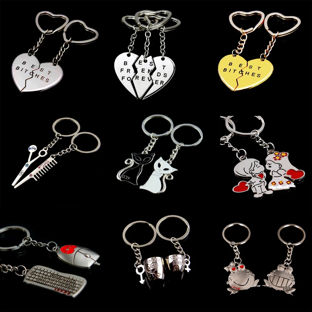 2pc Romantic Novelty Chaveiro Couple Keychain Lovers Heart Key Chain Ring Llaveros Casual Jewelry Valentine's Day Wedding Gift
2pc Romantic Novelty Chaveiro Couple Keychain Lovers Heart Key Chain Ring Llaveros Casual Jewelry Valentine's Day Wedding Gift