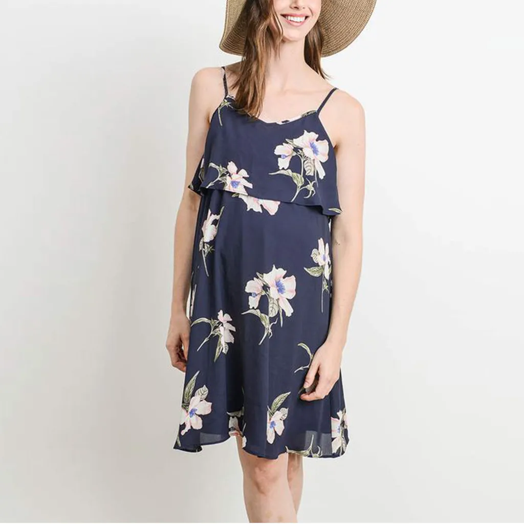 2019 Women maternity Dresses For Pregnant Summer Floral Print Sleeveless Sexy Vest Straps Dress Casual Sundress Pregnancy Dress
2019 Women maternity Dresses For Pregnant Summer Floral Print Sleeveless Sexy Vest Straps Dress Casual Sundress Pregnancy Dress