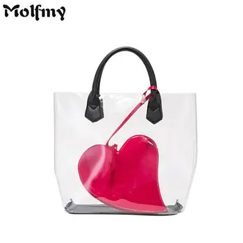 2PCS Clear PVC Tote Bag Large Transparent Cartoon Heart Lips Star Moon Pineapple Shoulder Bags Plastic Beach Bags Clutch Wallet
2PCS Clear PVC Tote Bag Large Transparent Cartoon Heart Lips Star Moon Pineapple Shoulder Bags Plastic Beach Bags Clutch Wallet