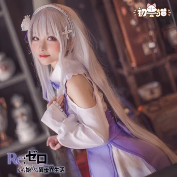 Emilia Dress Anime Re:life In A Different World From Zero Emilia Lolita Dress Uniform Cosplay Costume with Accessories Women
Emilia Dress Anime Re:life In A Different World From Zero Emilia Lolita Dress Uniform Cosplay Costume with Accessories Women