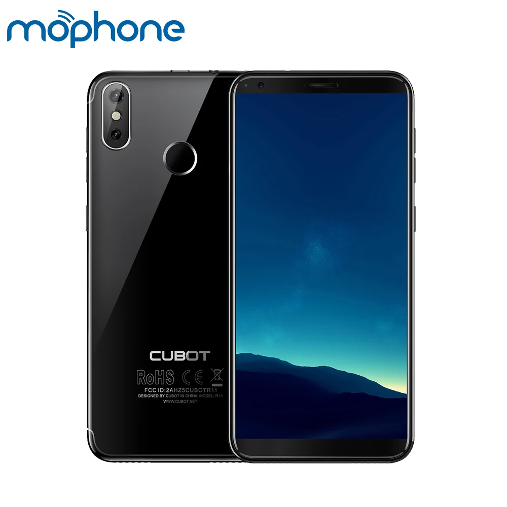 

CUBOT R11 Mobile Phone 3G WCDMA Fingerprint All Screen 5.5-inch 2GB+16GB Android 8.1 Dual Rear Cameras Smartphone