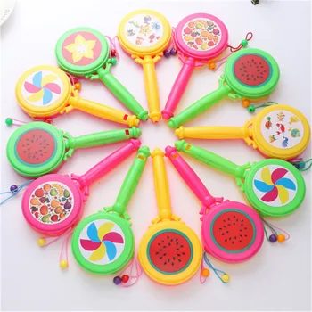 Wooden Rattle Pellet Drum Cartoon Musical Instrument Toy For Child Kids Gift Baby Toys Plush Baby Rattle Toys Color Random
Wooden Rattle Pellet Drum Cartoon Musical Instrument Toy For Child Kids Gift Baby Toys Plush Baby Rattle Toys Color Random