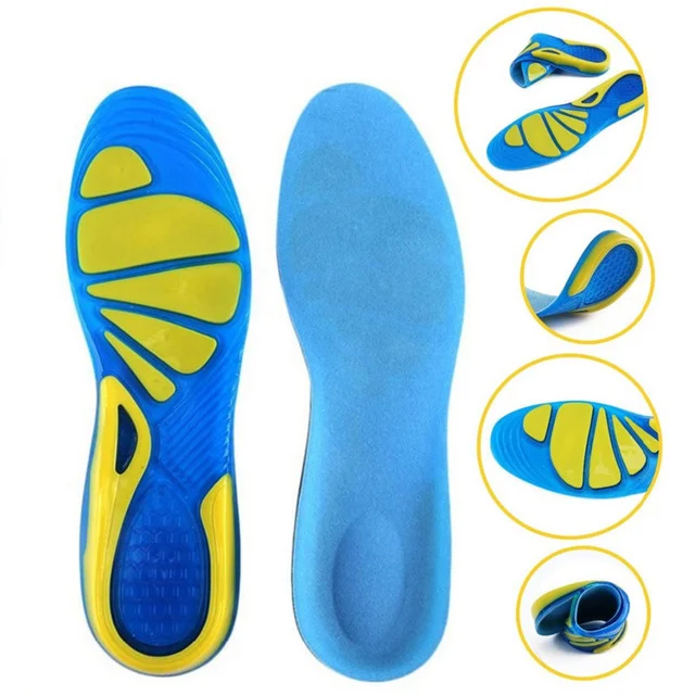 Silicon Gel Insoles Foot Care for Plantar Fasciitis Heel Spur Running Sport Insoles Shock Absorption Pads arch orthopedic insole
Silicon Gel Insoles Foot Care for Plantar Fasciitis Heel Spur Running Sport Insoles Shock Absorption Pads arch orthopedic insole