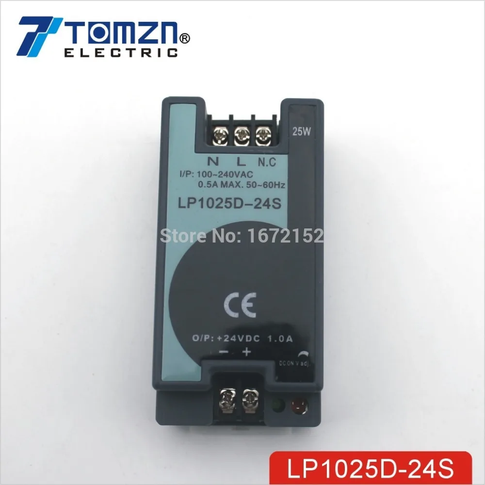 25W 24V 1A Mini size Din Rail Single Output Switching power supply 100-240V input
25W 24V 1A Mini size Din Rail Single Output Switching power supply 100-240V input