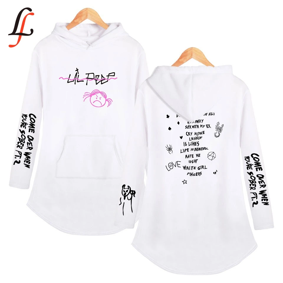 Повседневные толстовки с капюшоном Lil peep lilpeep K Pop Спортивная рубашка карманами