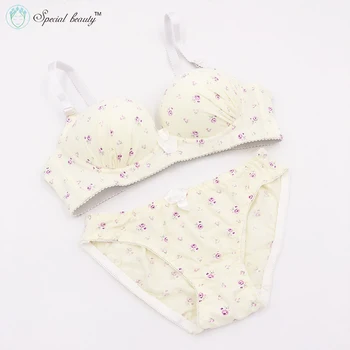 Free shipping!!Hot Sale!!Yellow color Pure cotton Broken flower soft Super comfort Push up breathe freely Wire Free bra set
Free shipping!!Hot Sale!!Yellow color Pure cotton Broken flower soft Super comfort Push up breathe freely Wire Free bra set